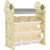 Kids Toy Storage Organizer, Toy Storage Organizer with14 Storage Bins, Large Tree Shape Design Multipurpose Storage Shelf, Storage with Roof, Toy Box - 2 of 4