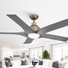 Parrot Uncle 56" Brushed Bronze Indoor Integrated LED DC Motor Ceiling Fan, Farmhouse - 2 of 4