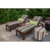 Casual Cushion Solid Sunbrella Fabric 1-Piece Indoor/Outdoor Lumbar Pillow, 22"W x 9"L - 2 of 4