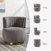 MOONMISS 360 Degree Swivel Cuddle Barrel Accent Sofa Chairs, Round Armchairs with Wide Upholstered - 4 of 4