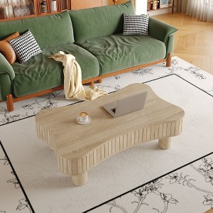 NicBex 13"-19" Silent Lift-Top Coffee Table for Living Room,Fluted Living Room Center Table with Hidden Storage,40lbs(Lift-up)/150lbs Max - 1 of 4