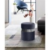 Meridian Furniture,Hailey Velvet Ottoman/Stool - 2 of 4