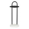 Christian Side Table in Black & White 22"H – Modern Powder-Coated Iron & Natural Marble Table by Zuo Modern - 3 of 4