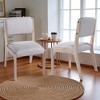 Modern Farmhouse Dining Chairs Set of 2, Upholstered Side Chairs with Solid Rubberwood Legs and Padded Seat for Kitchen or Dining Room - 2 of 4