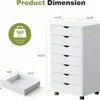 SKRAN 7 Drawer Chest, Storage Cabinet Dressers, Dressers Storage Cabinets With Wheels, Wood Organization Furniture For Office, Home - 3 of 4