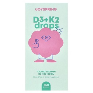JoySpring D3 + K2 Drops, 2 fl oz (60 ml) - 1 of 3