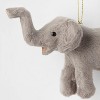Faux Fur Elephant Christmas Tree Ornament Gray - Wondershop™ - 3 of 3