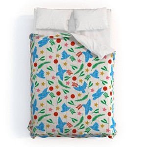 Deny Designs Full/Queen Marta Barragan Camarasa Peace Doves Light Comforter and Pillow Sham - 1 of 4