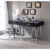 Vynxaria  Black Vanity Set with Butterfly Design & Oval Mirror - Elegant & Functional - 4 of 4
