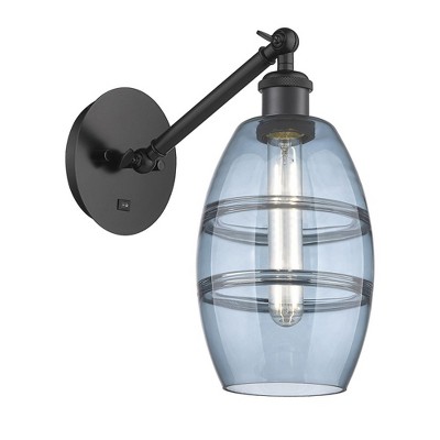 Vaz - 1 Light Arm Adjusts Up and Down Wall Sconce In Industrial Style-8.13 Inches Tall and 5.88 Inches Wide