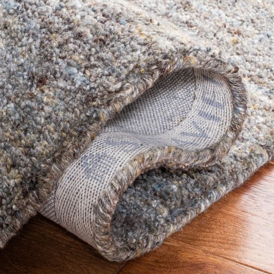 Gray 4' x 6' Handmade Tufted Wool Rectangular Rug