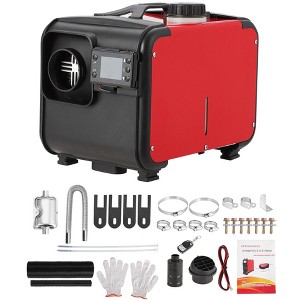 Diesel Air Heater, 12 V 8KW All in One Bunk Parking Heater, with Remote Control, Thermostat Monitor, Silencer and Large Air Outlet for RV Trucks Bus - 1 of 4