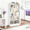 Gulches Wood Bookcase, 72" Tall Bookshelf with 6-Tier Open Storage Shelves - 2 of 4
