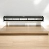 Alilang 65.13 Inch Wall-Mounted Floating Shelf with Multiple Storage Compartments-Black - 2 of 4