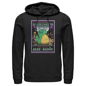 Men's The Princess and the Frog Louis Jazz on the Bayou Poster Pull Over Hoodie - 1 of 4