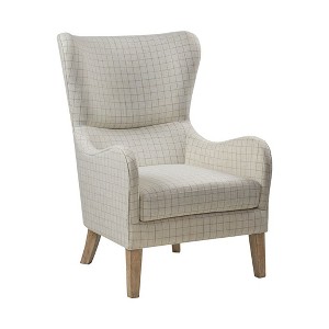NicBex Polyester Accent Chair,Upholstered Living Room Chairs with High Backrest and Birch Legs,Cozy Armchair,Accent Chairs for Living Room - 1 of 4