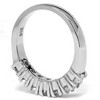 Pompeii3 1ct Diamond Wedding Ring Anniversary 14K White Gold - 3 of 4