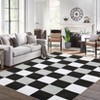 Modern Washable Area Rugs Living Room Bedroom Soft Low Pile Non-Slip Geometric Rug - 2 of 4