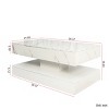 Modern LED Coffee Table with Drawer Storage,39" Rectangular Center Table for Living Room-Baofuwish - 4 of 4