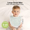 KeaBabies 8pk Organic Baby Bibs for Boy, Baby Drool Bib for Baby Boys and Girls, Newborn Teething Bibs - 2 of 4