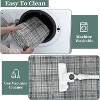 Washable Non-Slip Plaid Carpet - Farmhouse Living Room & Bedroom Rug, Soft Office Decor - 4 of 4