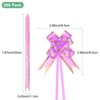 Unique Bargains Plastic Gold Edge PP Plastic Glossy Appearance Gift Wrap Satin Pull Bows 200 Count - 3 of 4