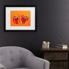 Trademark Fine Art - Alice Straker  Peppers On Orange Matted Framed Art - 2 of 4