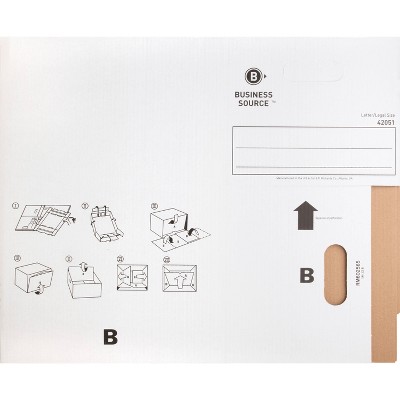 White Stackable Lift-Off Lid Storage Box, 12" x 15" x 10"