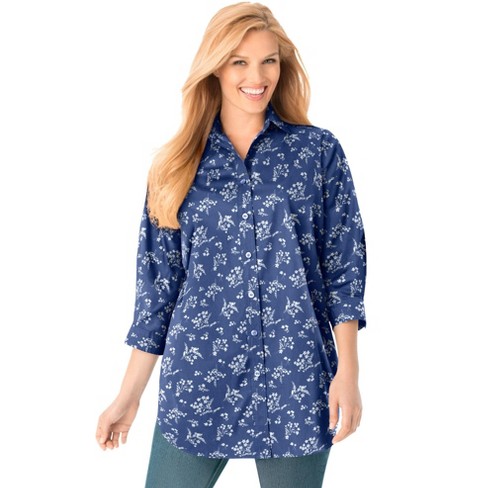 WOMEN'S LOVE PRINTED THREE QUARTER SLEEVE T-SHIRT SIDE POCKET main image 1