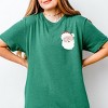 Simply Sage Market Tis The Season Santa Front And Back Short Sleeve Tee - 3 of 4
