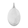 Black Bow Jewelry Sterling Silver Rhodium-Plated Oval St Christopher Medal Pendant - 3 of 4