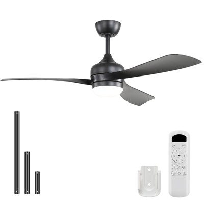 Sofucor Ceiling Fans with Lights and Remote Dimmable LED Quite Reversible DC Motor Modern Indoor Outdoor Ceiling Fan with light for Farmhouse Bedroom