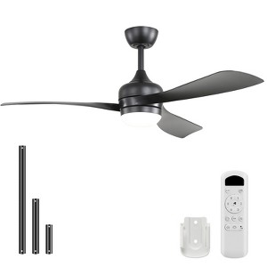 Sofucor Ceiling Fans with Lights and Remote Dimmable LED Quite Reversible DC Motor Modern Indoor Outdoor Ceiling Fan with light for Farmhouse Bedroom - 1 of 4