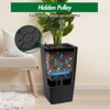 30" Tall Planter Set of 2, High Front Porch Planter Pots with Drainage Holes＆Water Level Monitor＆Inner Bucket, Automatic Watering for In/Out Door - 4 of 4