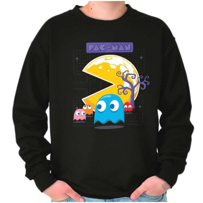 PACMAN Halloween Full Moon Night Sweatshirt for Men or Women Brisco Brands