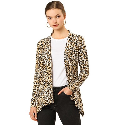 INSPIRE CHIC Women's Long Sleeves Open Front Asymmetric Hem Lightweight Cardigan