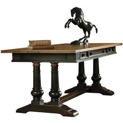 Hekman 72" Brown Wood Traditional Home Office Desk