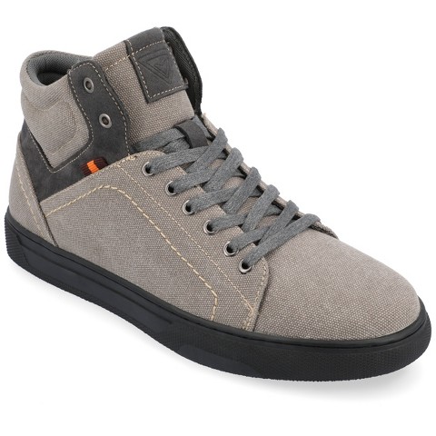 Vance Co. Vance Mens Justin High Top Sneaker Light Grey 8.5