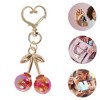 Unique Bargains 3D Diamond-Encrusted Cherry Handbag Charm 1 Pc - 3 of 4