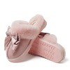 Fireside by Dearfoams Women's Sydney Genuine Shearling Scuff with Bow - 3 of 4