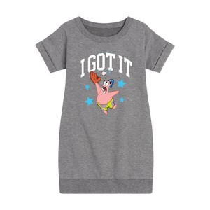 - SpongeBob SquarePants - I Got It Graphic Short Sleeve Fleece Dress - 1 of 4