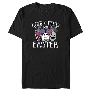 Men's The Nightmare Before Christmas Egg-Cited for Easter T-Shirt - 1 of 4