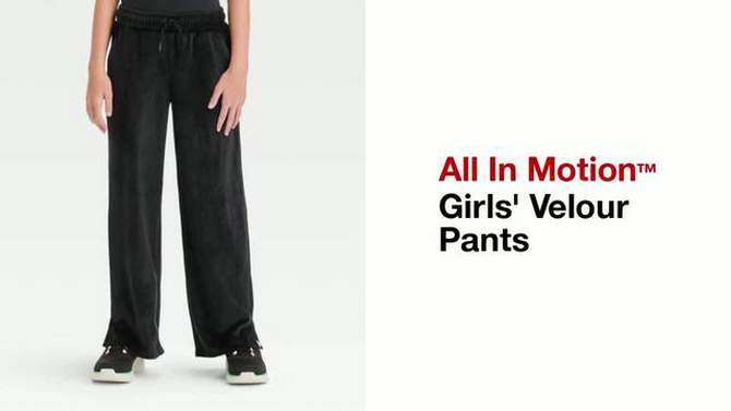 Girls&#39; Velour Pants - All In Motion™, 2 of 7, play video