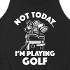 Men's - Instant Message - Not Today, I'm Playing Golf Graphic Tank Top - 2 of 4