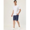 Lars Amadeus Men's Summer Slim Fit Flat Front Plaid Dress Shorts - 4 of 4