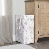 Sweet Jojo Designs Girl Foldable Laundry Hamper with Handles Watercolor Floral Lavender Purple Pink and Grey - 2 of 4