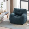 Teddy Fabric Bean Bag Chair, Soft Tufted Memory Foam Lazy Couch Seat Lazy on Sofa – The Pop Home - 2 of 4