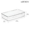 mDesign Plastic Bedroom Closet Storage Organizer Box, Hinged Lid - 4 of 4