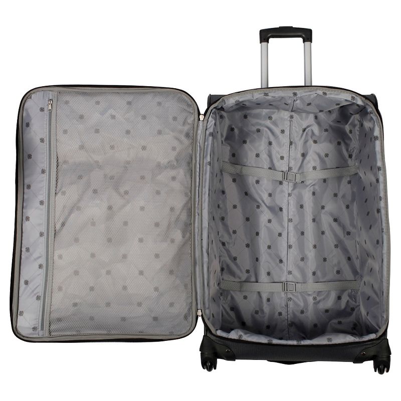 Skyline Softside Large Checked Spinner Suitcase - Gray, 5 of 8