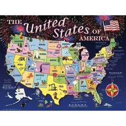 Sunsout United States Map 1000 pc  Fourth of July Jigsaw Puzzle 37266